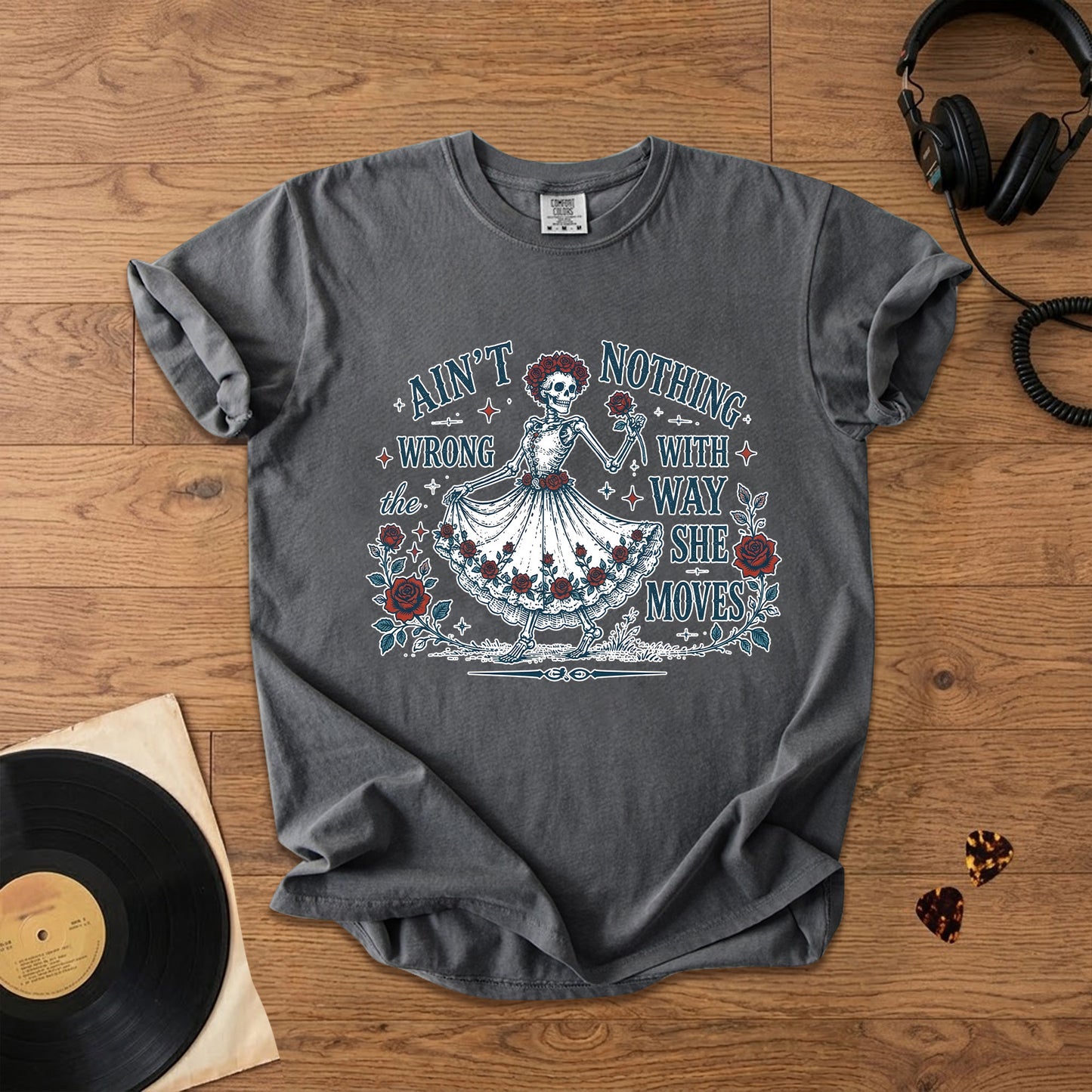 Grateful Dead Sugar Magnolia Ain't Nothing Wrong Skeleton T-Shirt – Retro Rock Metal Music Fan Merch Tee
