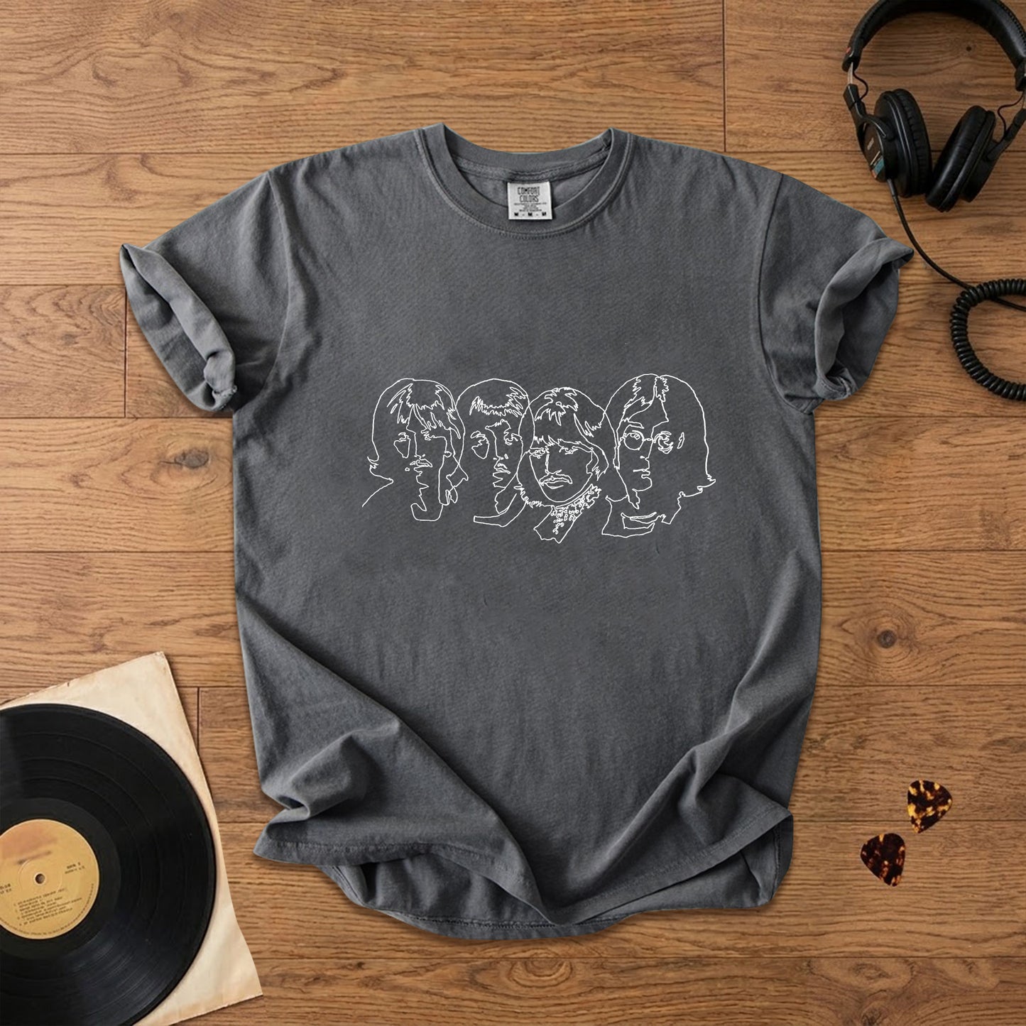 The Beatles The White Album Sketch Faces  T-Shirt – Retro Music Band Merch Tee