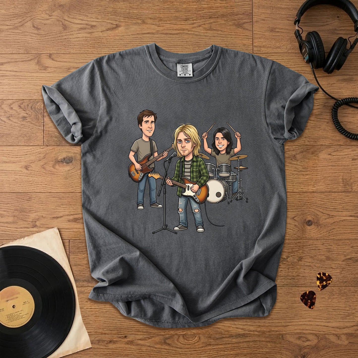 Nirvana Vintage Grunge Band Graphic T-Shirt – Retro Music Fan Comfort Tee