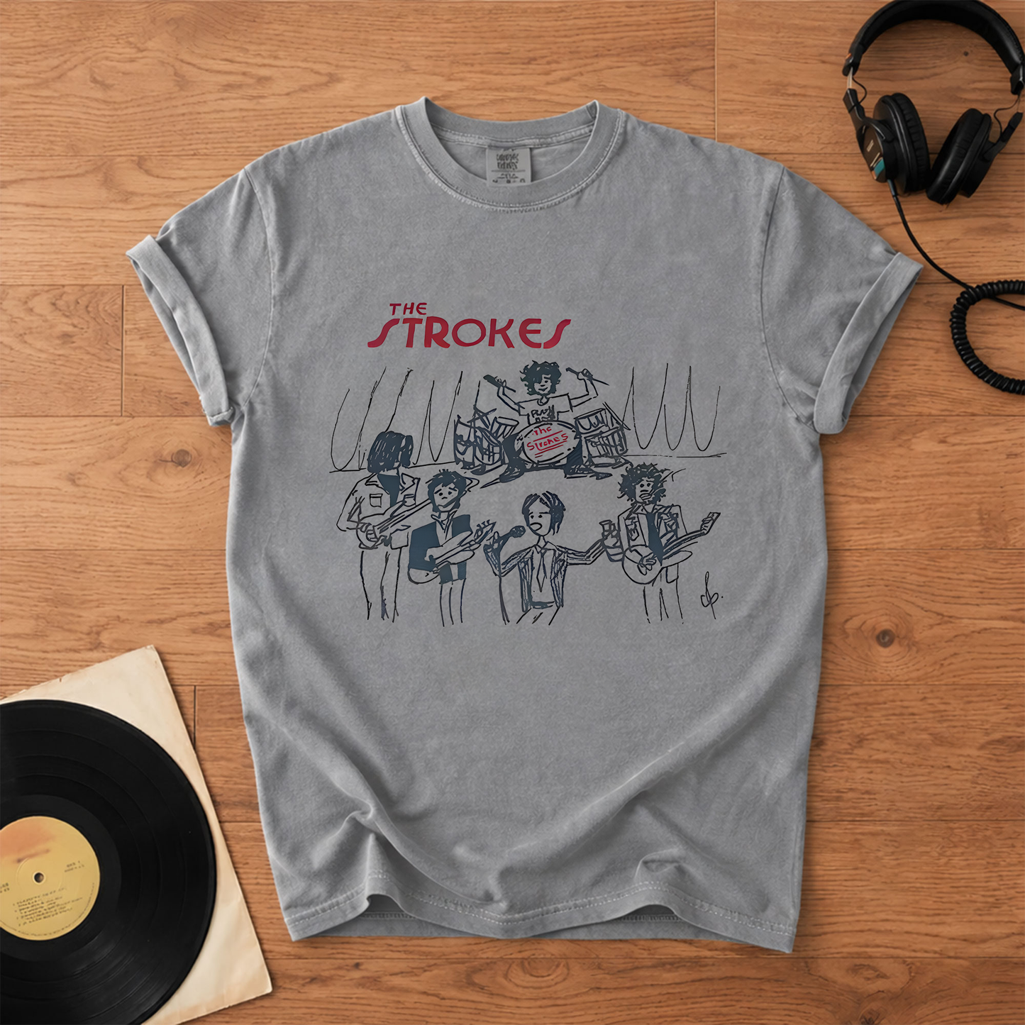 The Strokes Band Graphic Tour T-Shirt – Retro Music Band Merch Tee