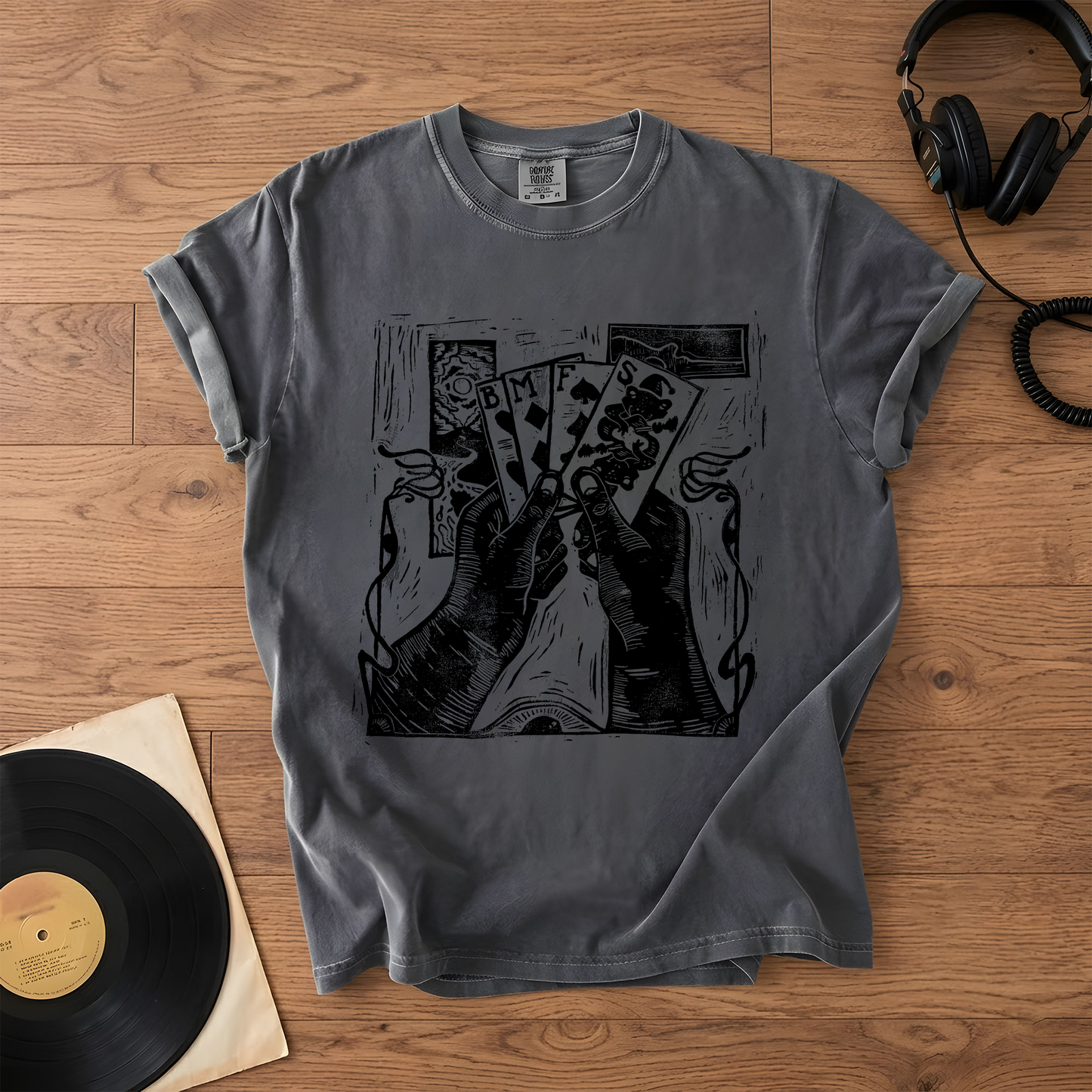 Billy Strings BMFS Playing Cards Graphic T-Shirt – Retro Rock Metal Music Fan Merch Tee