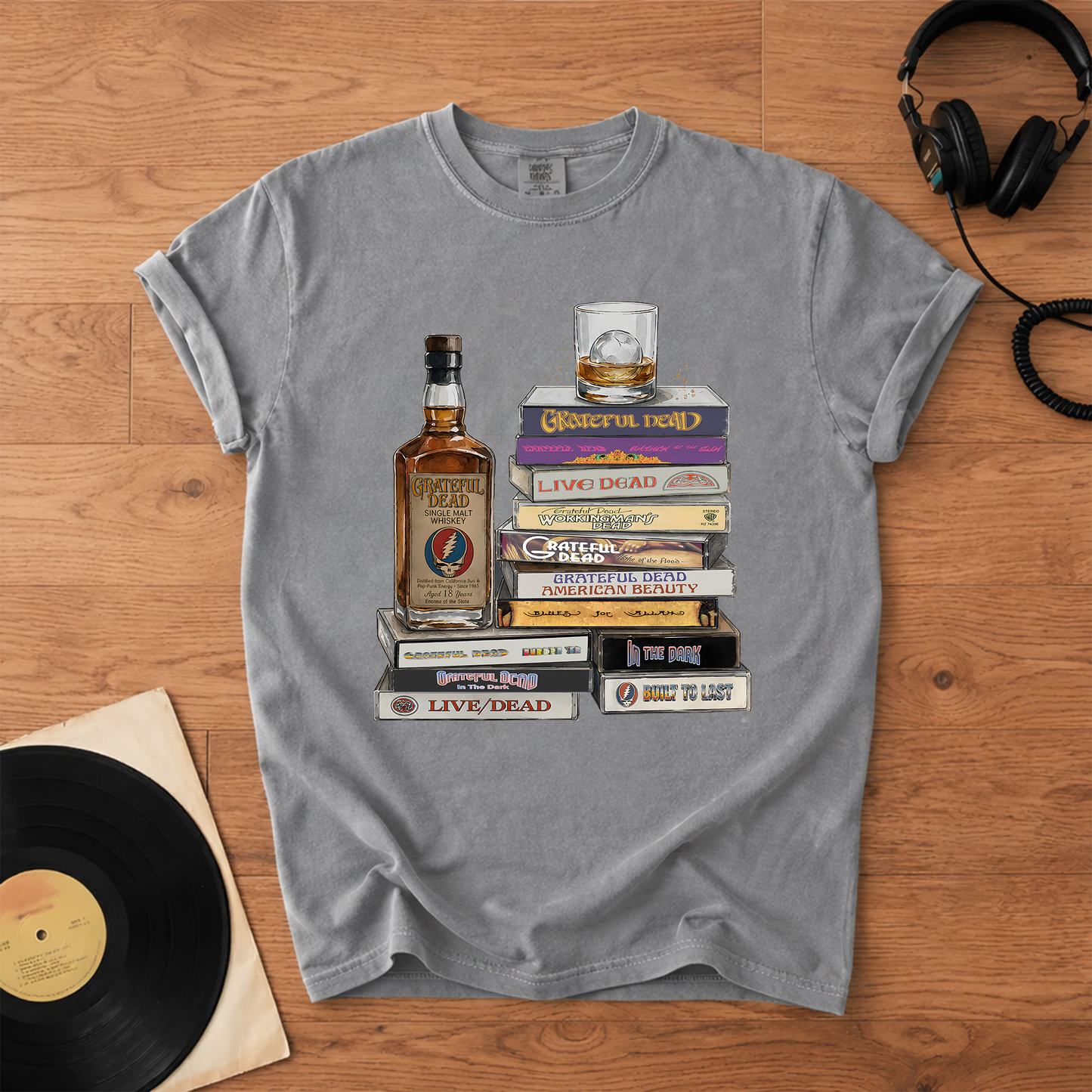 Grateful Dead Cassette Collection T-Shirt – Retro Rock Music Grateful Dead Band Merch Tee