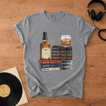 Grateful Dead Cassette Album Collection T-Shirt – Retro Music Grateful Dead Merch Tee