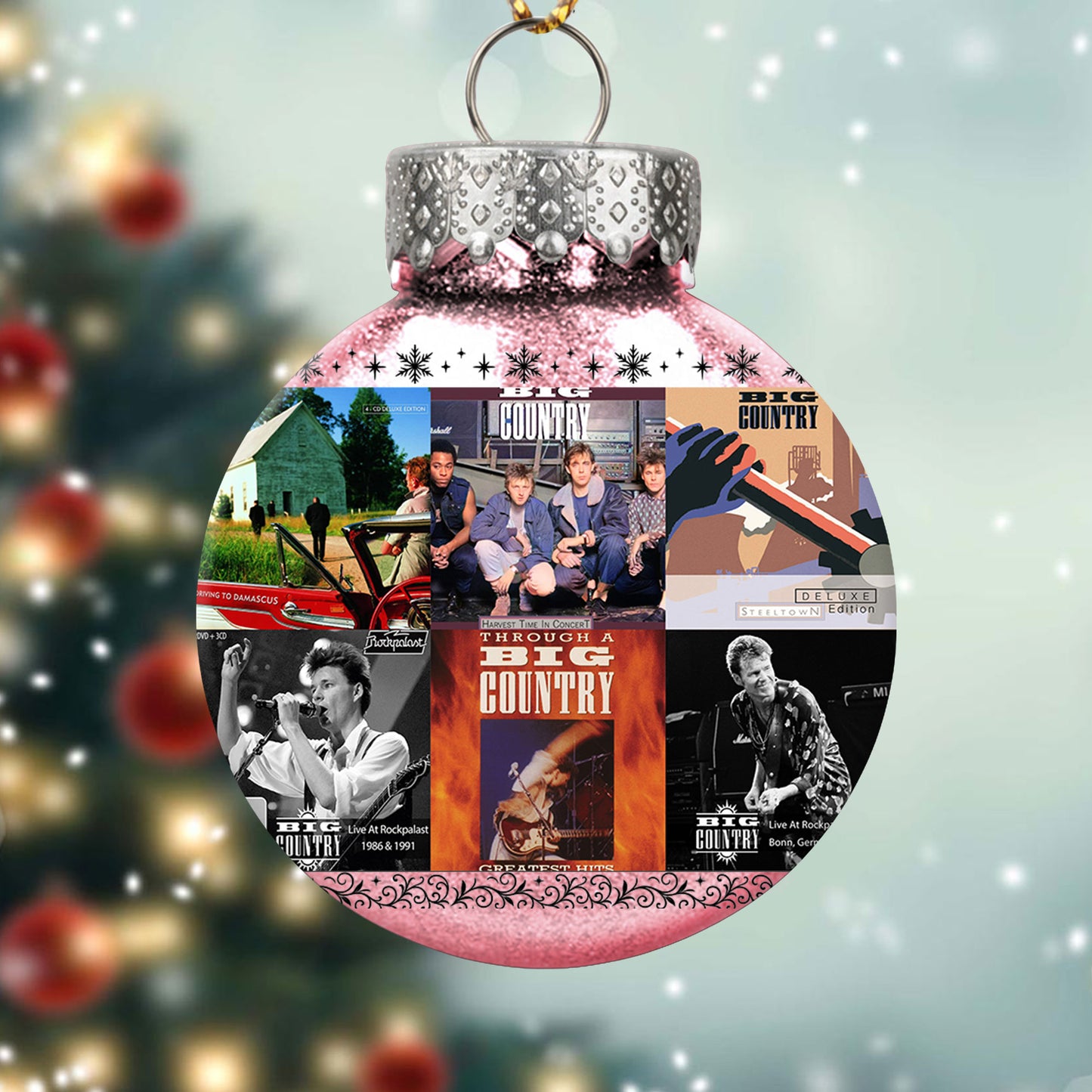 Big Country Album Collage Ornament – Classic Rock Christmas Decoration