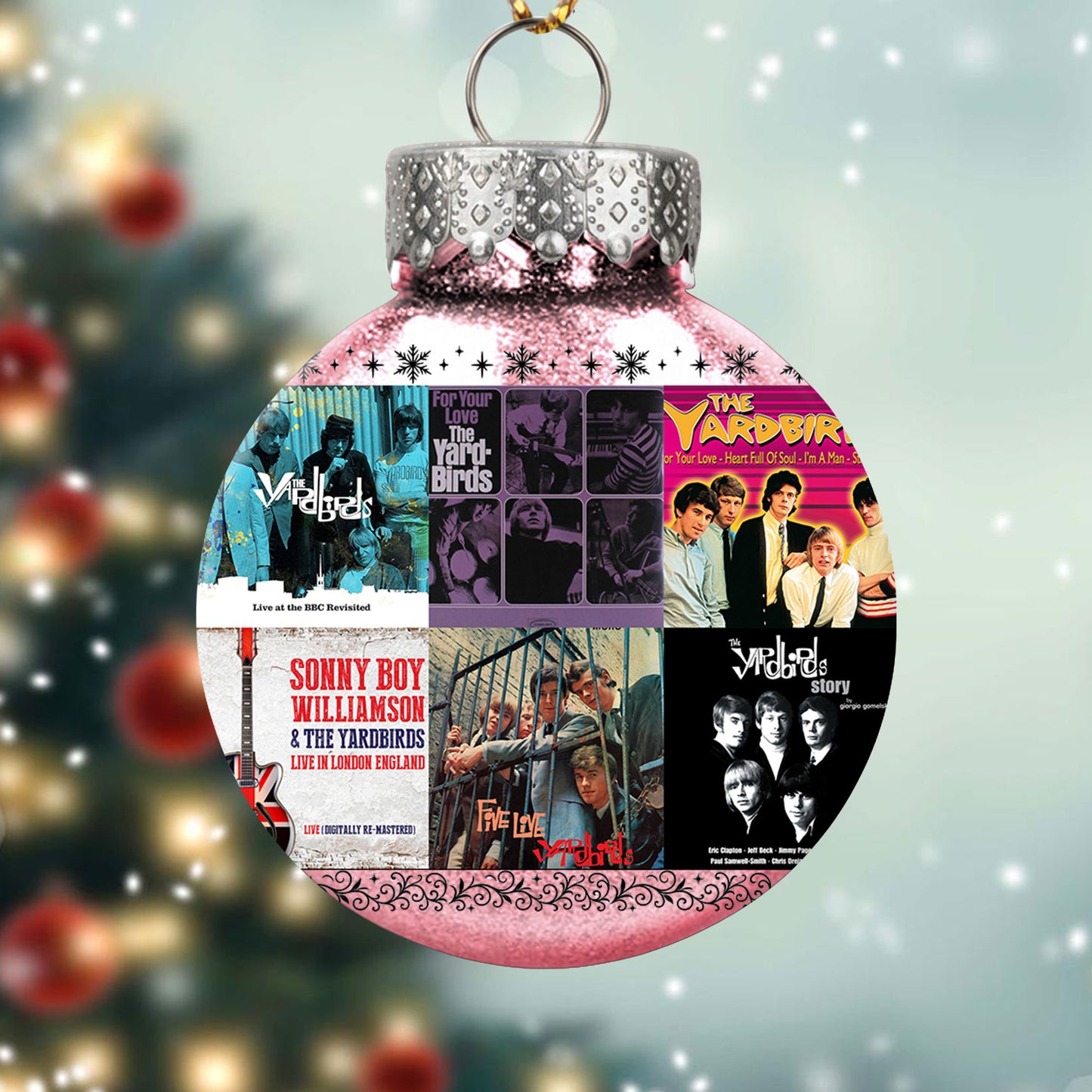 The Yardbirds Album Collage Ornament – Classic Rock Christmas Decoration