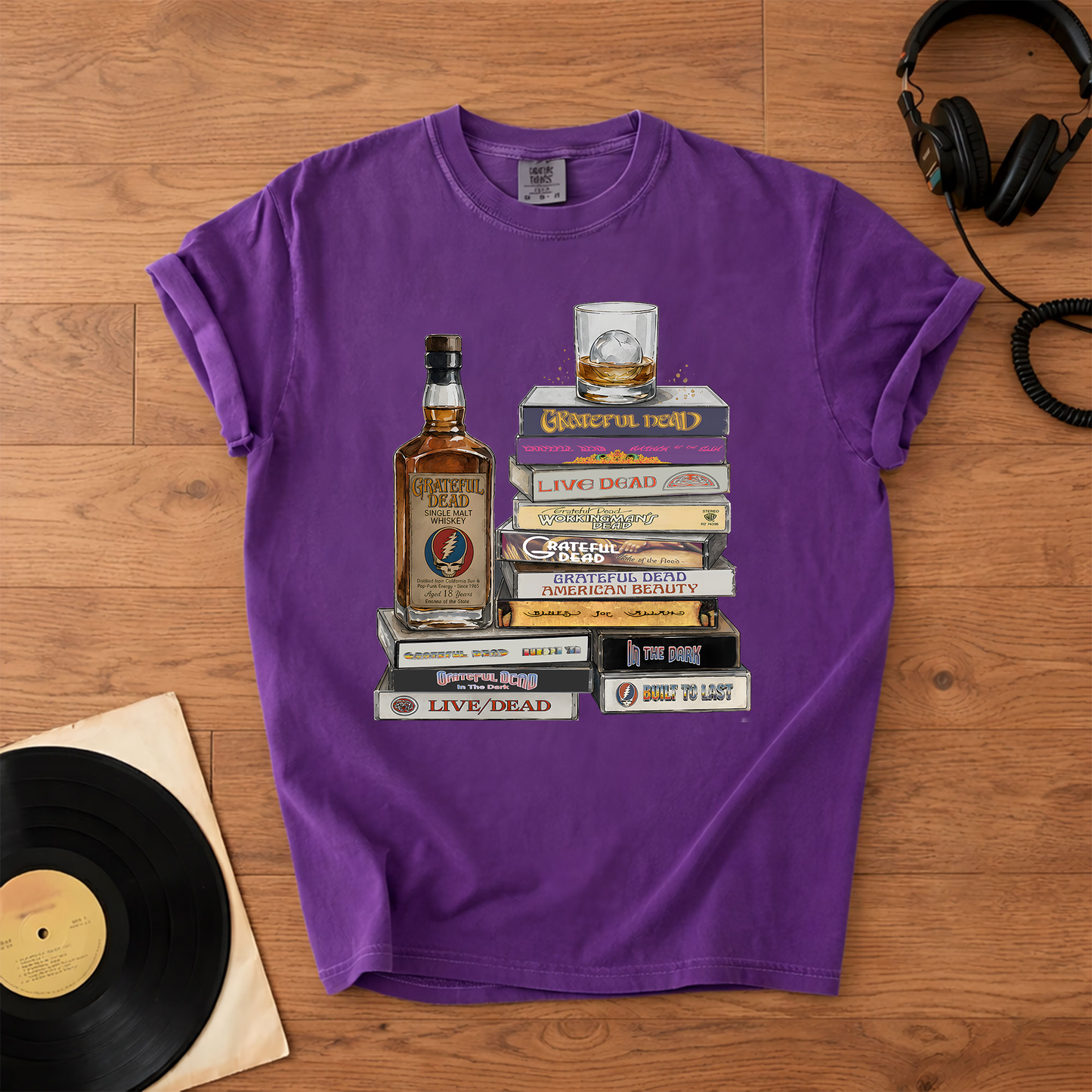 Grateful Dead Cassette Collection T-Shirt – Retro Rock Music Grateful Dead Band Merch Tee