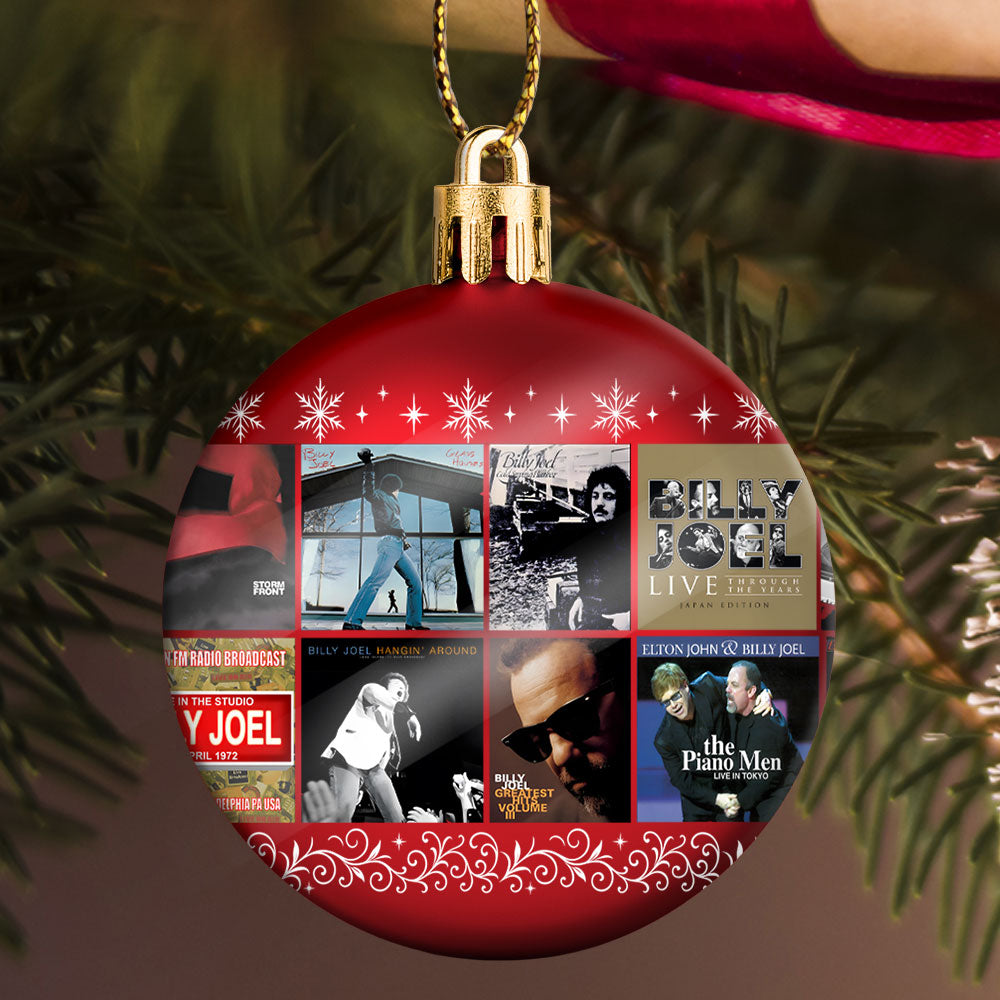 Billy Joel Ball Ornament – A Piano Man’s Holiday Melody in Every Shine