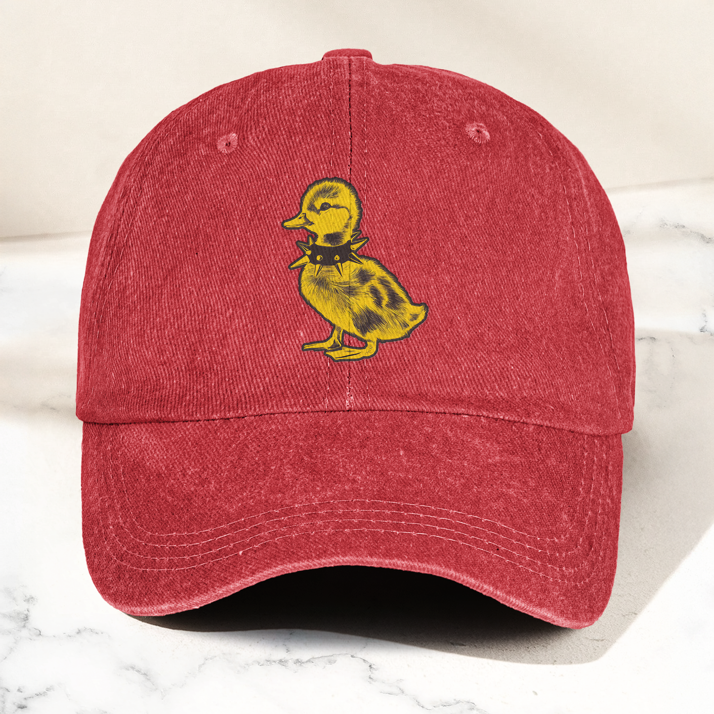 Punk Rock Baby Duck Vintage Denim Cap – Rock Music Band Cap Gift For Dad (With Box)