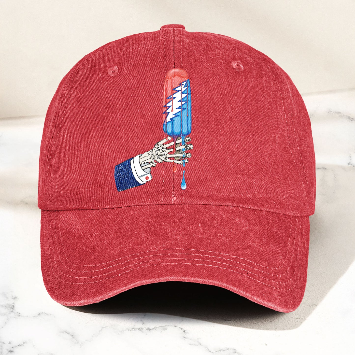 Grateful Dead Rocket Pop Denim Cap – Retro Music Fan Merch Cap Gift For Dad (With Box)