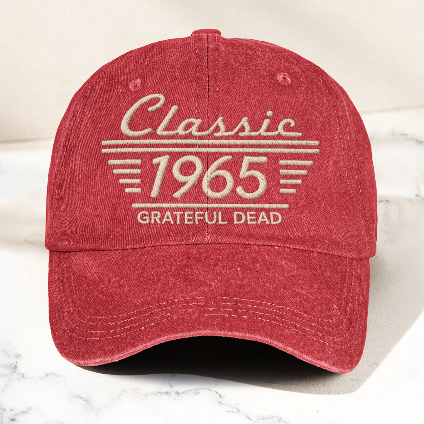 Grateful Dead Classic 1965 Est Psychedelic Rock Band Music Merch Denim Cap – Retro Vintage Dad Cap Gift For Dad (With Box)