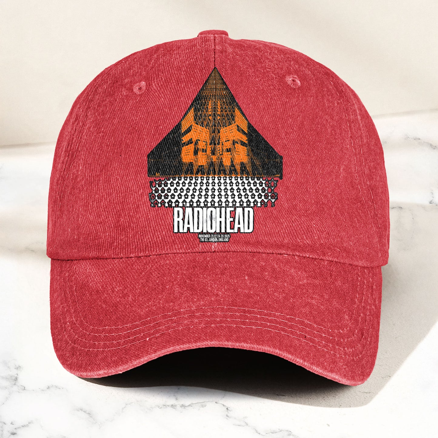 Radiohead Live in London Denim Cap – Retro Radiohead Tribute Merch Dad Hat (With Box)