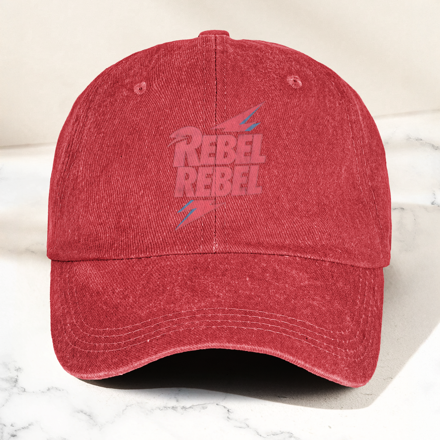 David Bowie Rebel Rebel Denim Cap – Retro Music Cap Gift For Dad (With Box)