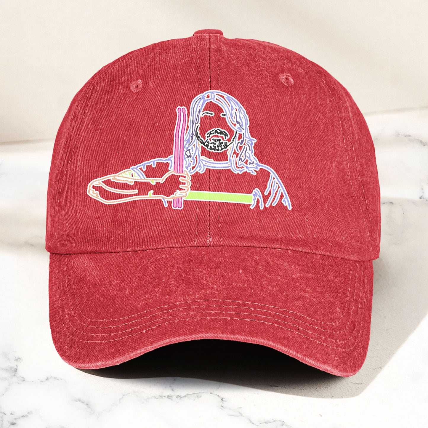 Dave Grohl Denim Cap – Retro Foo Fighters Merch Gift for Dad (With Box)