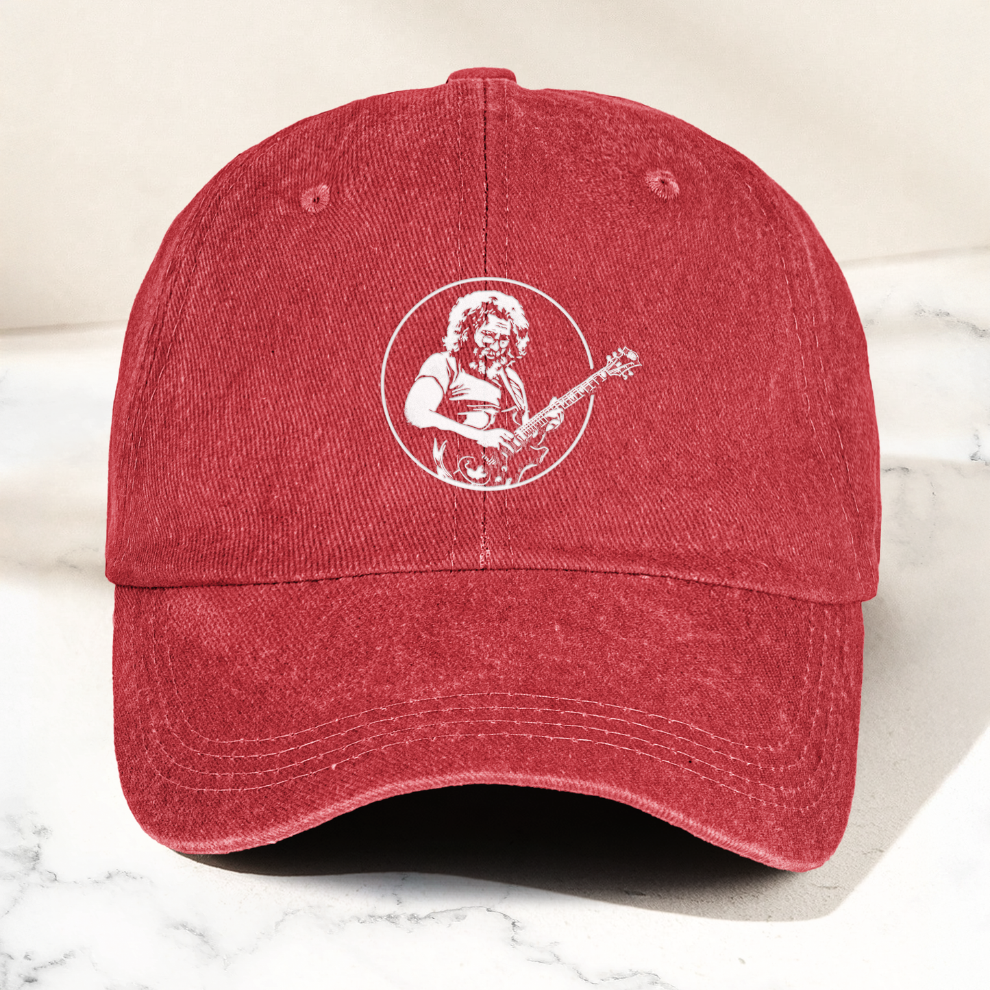 Jerry Style Guitarist Dad Hat – Vintage Jam Band Tribute Cap