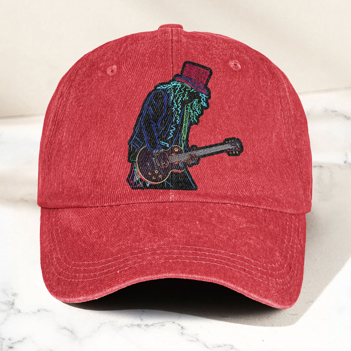 Gun N'rose Denim Cap – Retro Vintage Dad Cap Gift For Dad (With Box)
