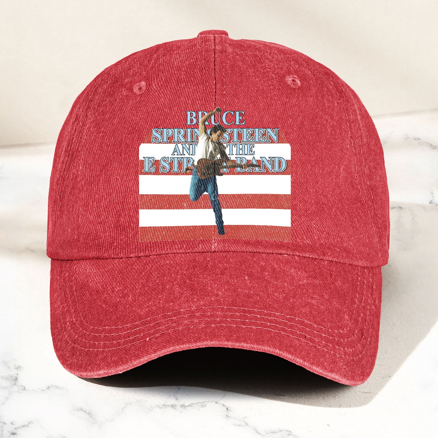 Bruce Springsteen Denim Cap – Retro Vintage Dad Cap Gift For Dad (With Box)