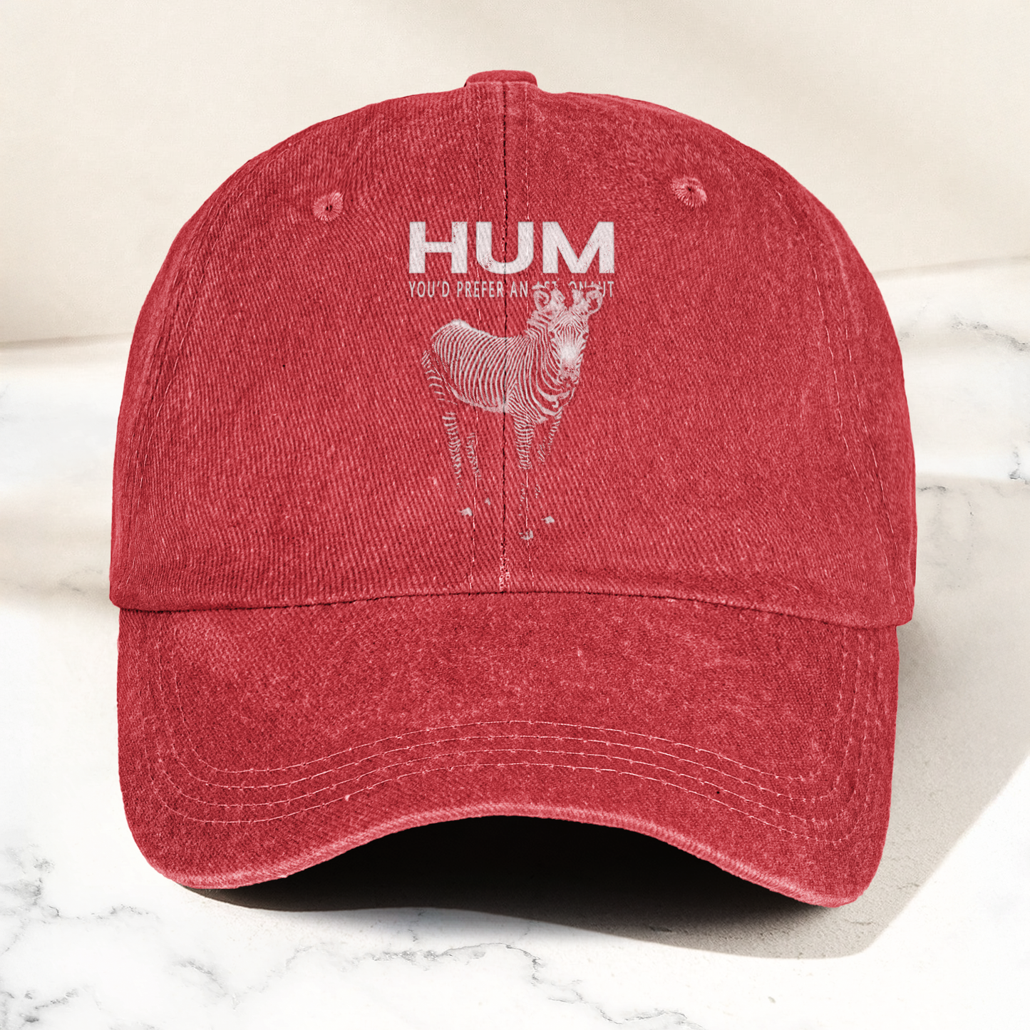 Hum You’d Prefer An Astronaut Vintage Dad Hat – Indie Rock Washed Cotton Cap Gift For Dad (With Box)