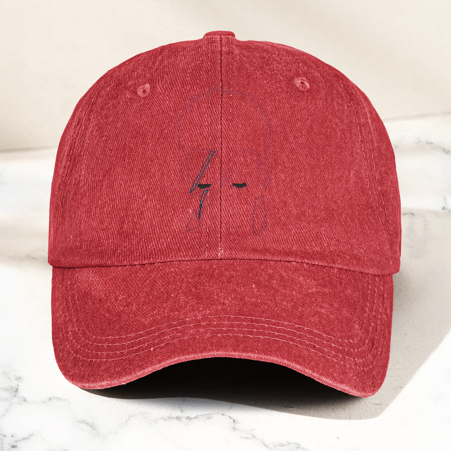 David Bowie Ziggy Stardust Rebel Rebel Line Graphic Denim Cap – Retro Music Fan Cap Gift For Dad (With Box)