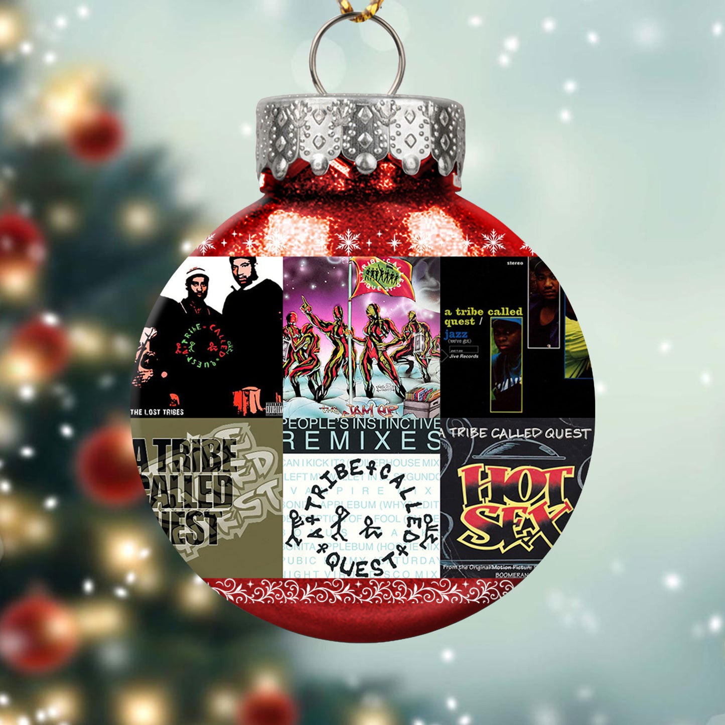 A Tribe Called Quest Ball Ornament – Hip-Hop Legends in Holiday Style