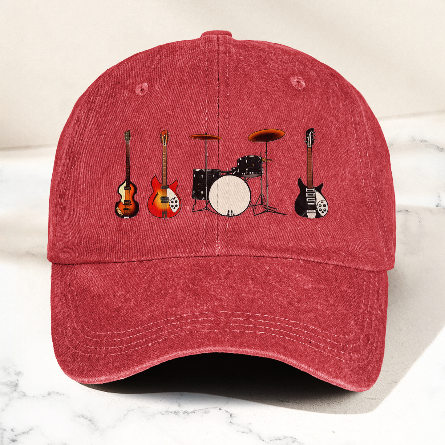 The Beatles Gear from the Shea Stadium concert Vintage Denim Cap – Retro Band Cap Gift For Dad (With Box)