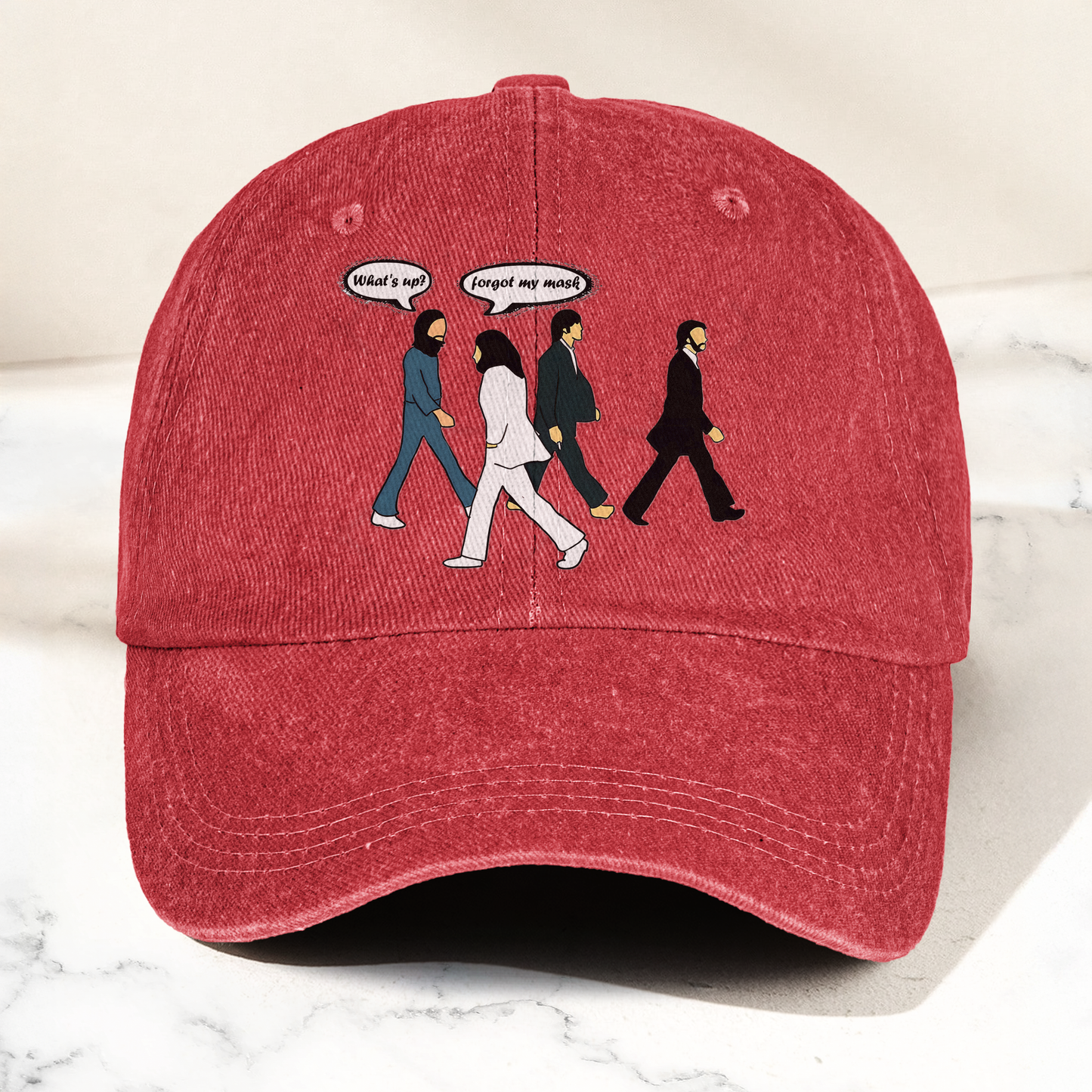 Abbey Road Denim Dad Cap – Iconic Walk ( With BOX)