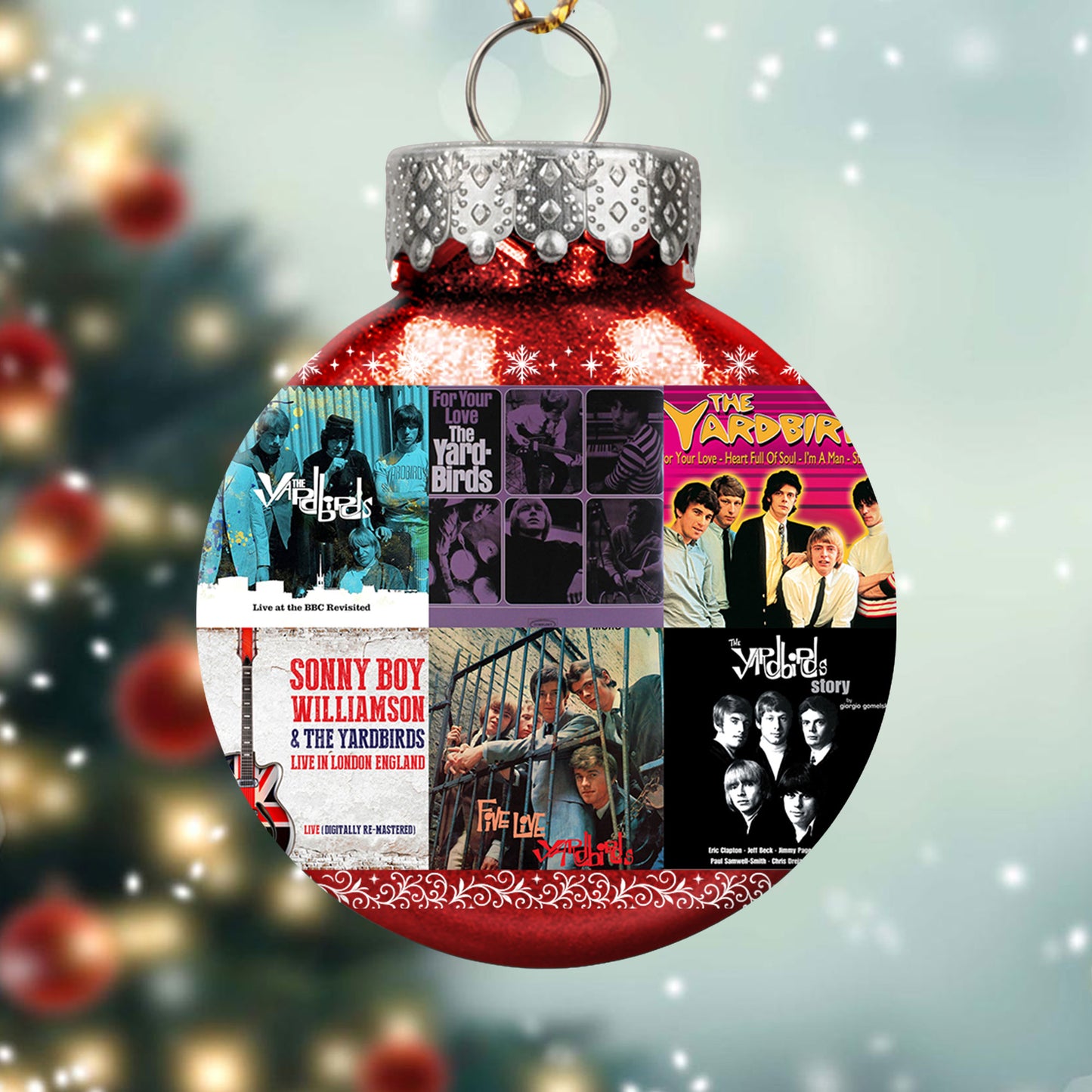 The Yardbirds Album Collage Ornament – Classic Rock Christmas Decoration