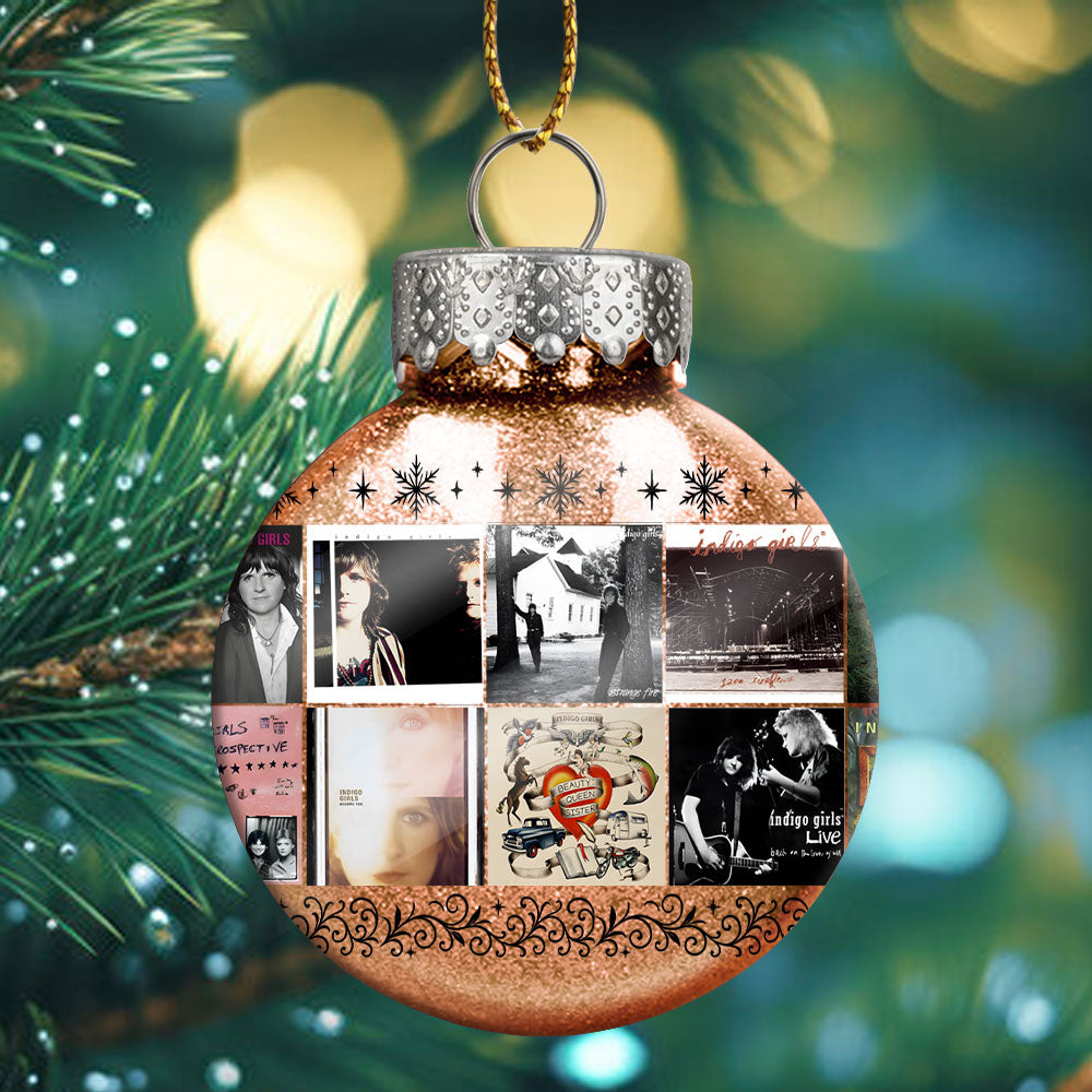 Indigo Girls Ornament – Folk Harmony in Holiday Glow