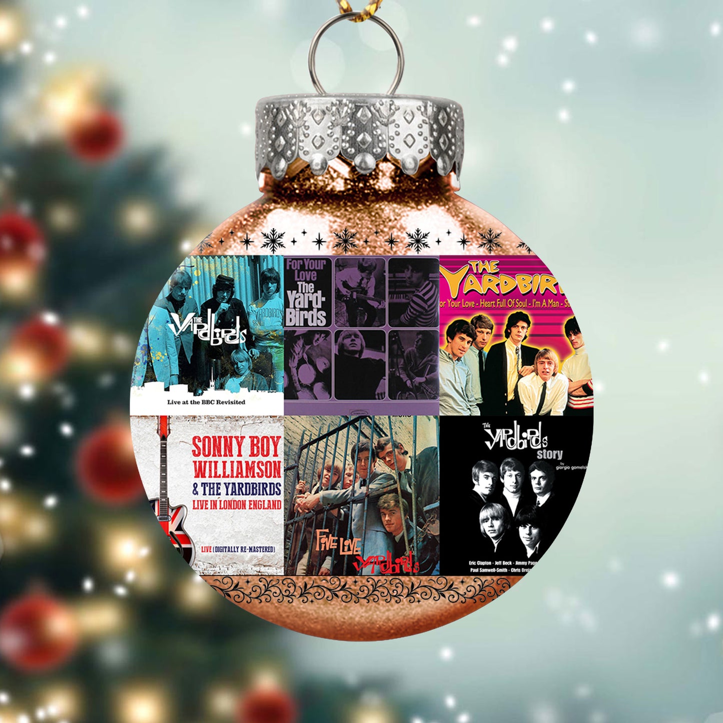 The Yardbirds Album Collage Ornament – Classic Rock Christmas Decoration