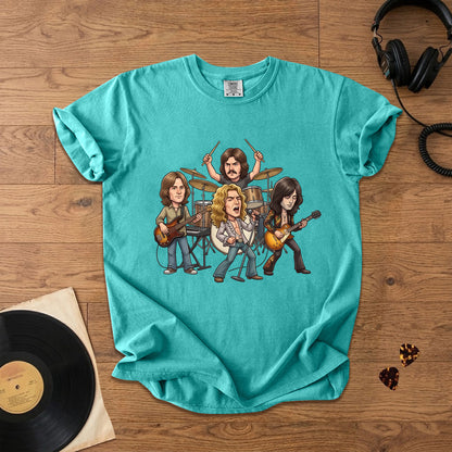 Led Zeppelin Vintage Rock Band Graphic T-Shirt – Classic Music Fan Tee