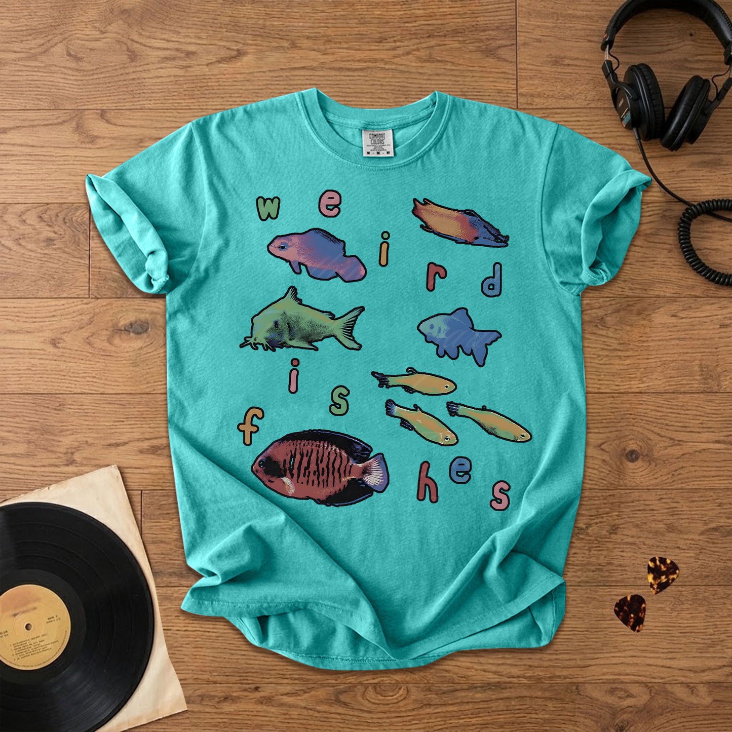Weird Fishes Radiohead Comfort Tee – Space & Retro Rock Inspired Graphic Shirt