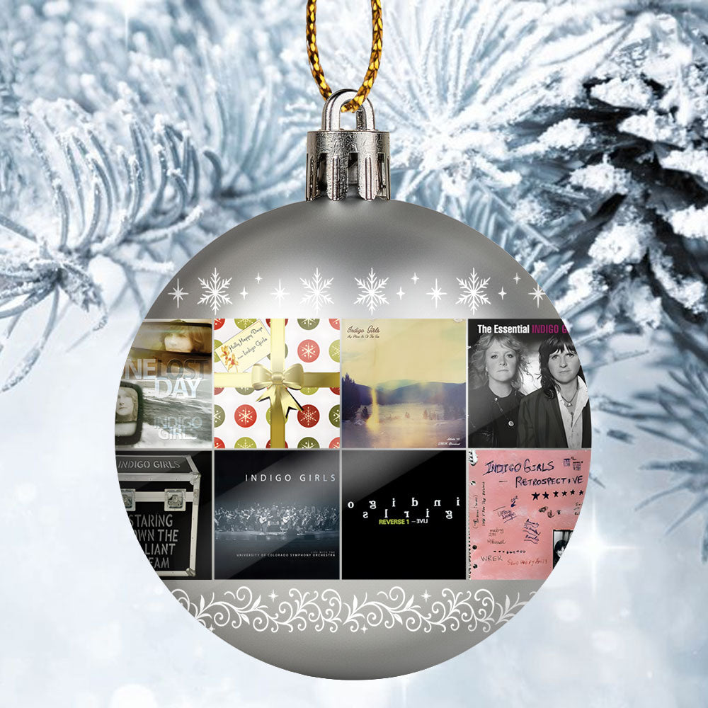 Indigo Girls Ornament – Folk Harmony in Holiday Glow