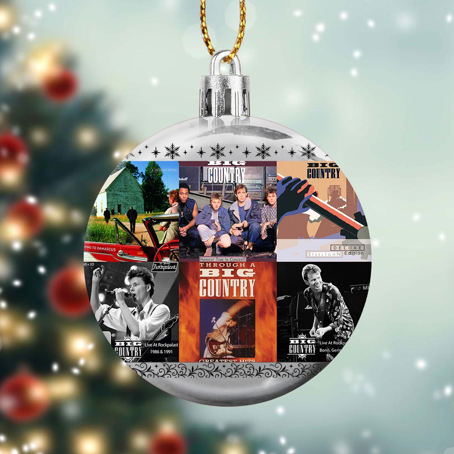 Big Country Album Collage Ornament – Classic Rock Christmas Decoration
