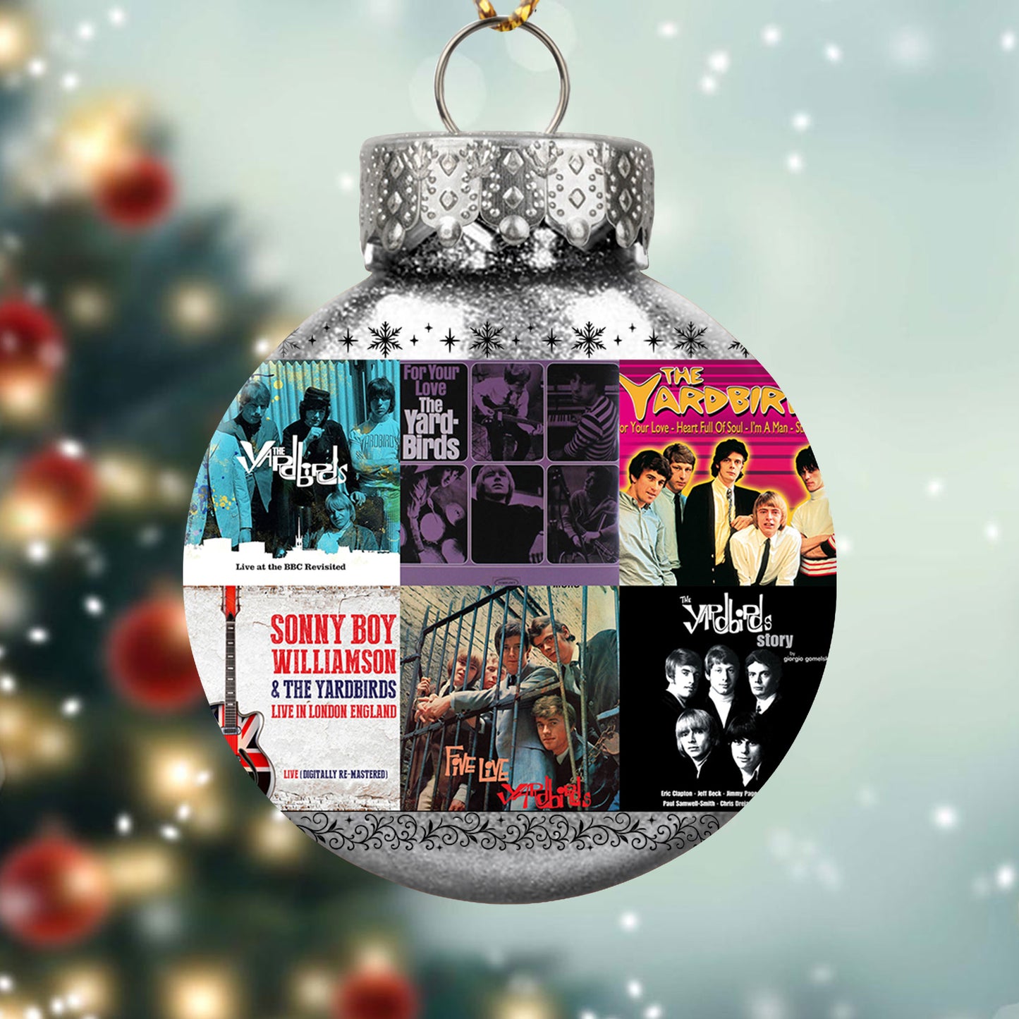 The Yardbirds Album Collage Ornament – Classic Rock Christmas Decoration