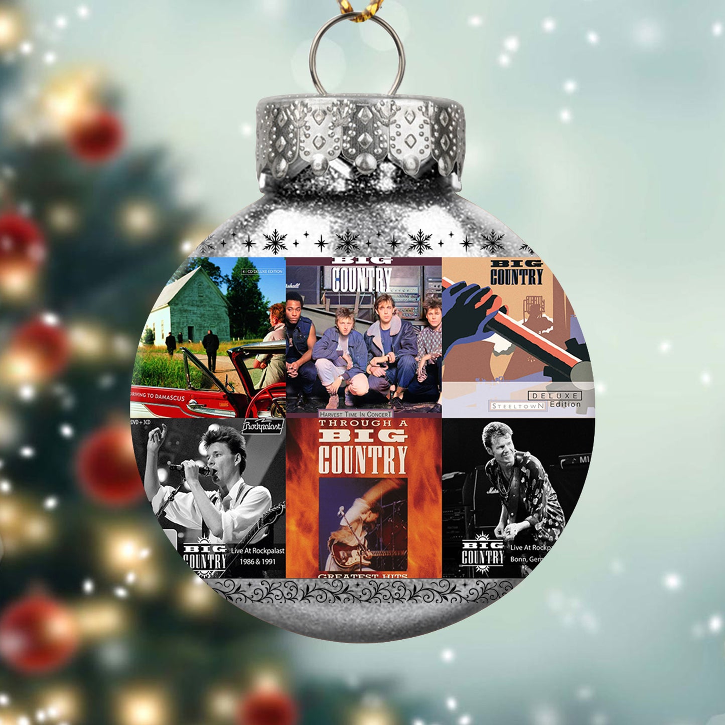Big Country Album Collage Ornament – Classic Rock Christmas Decoration