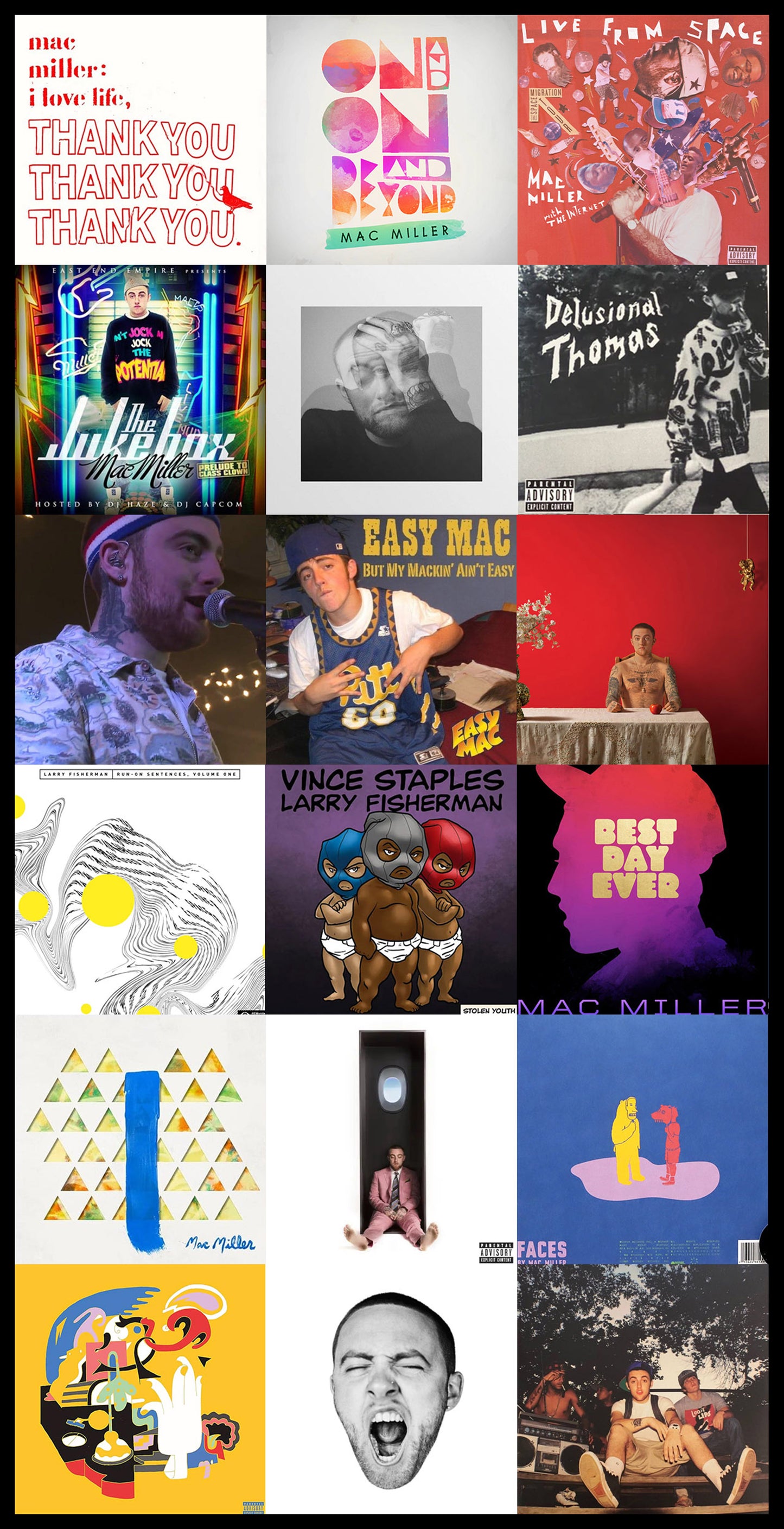 Mac Miller Beach Towel – Album Cover Collage R&B Hip-Hop Towel