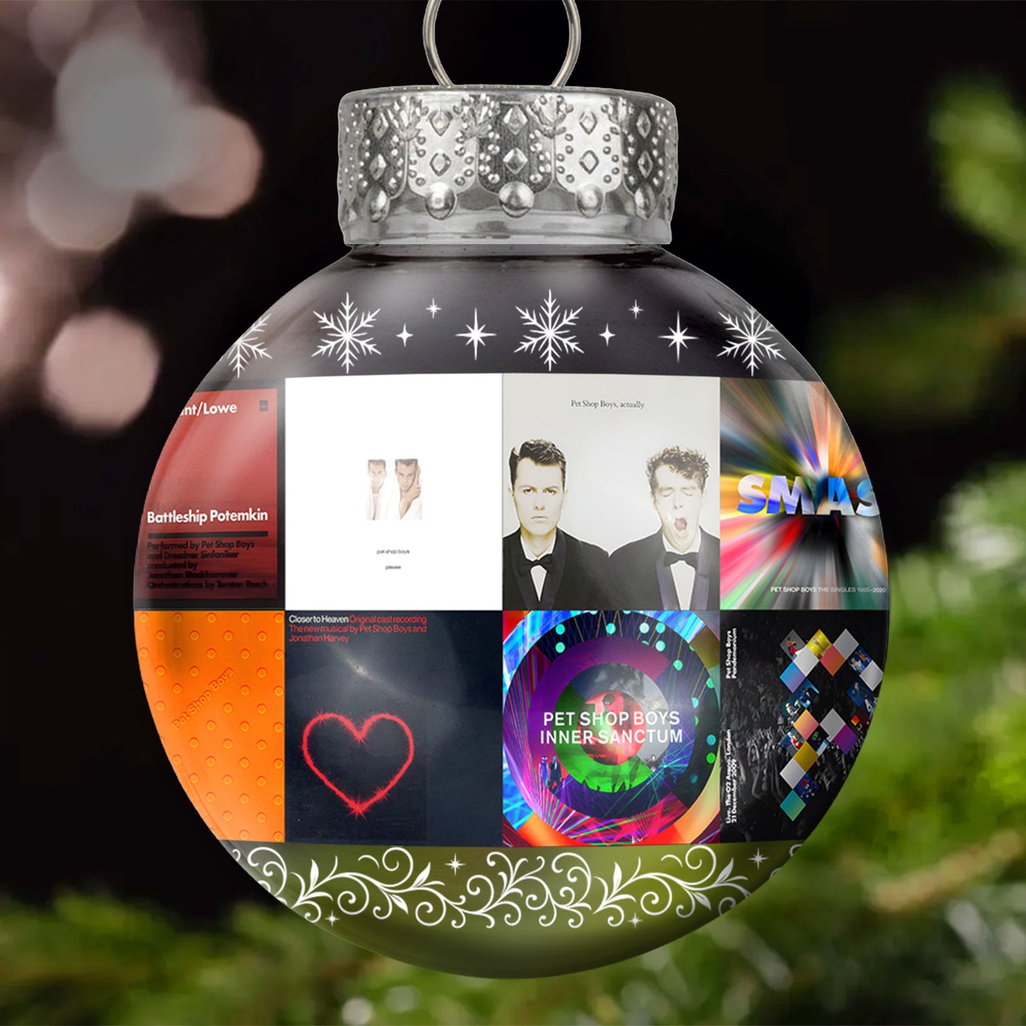 Pet Shop Boys Ball Ornament – A Stylish Christmas Gift for Music Lovers