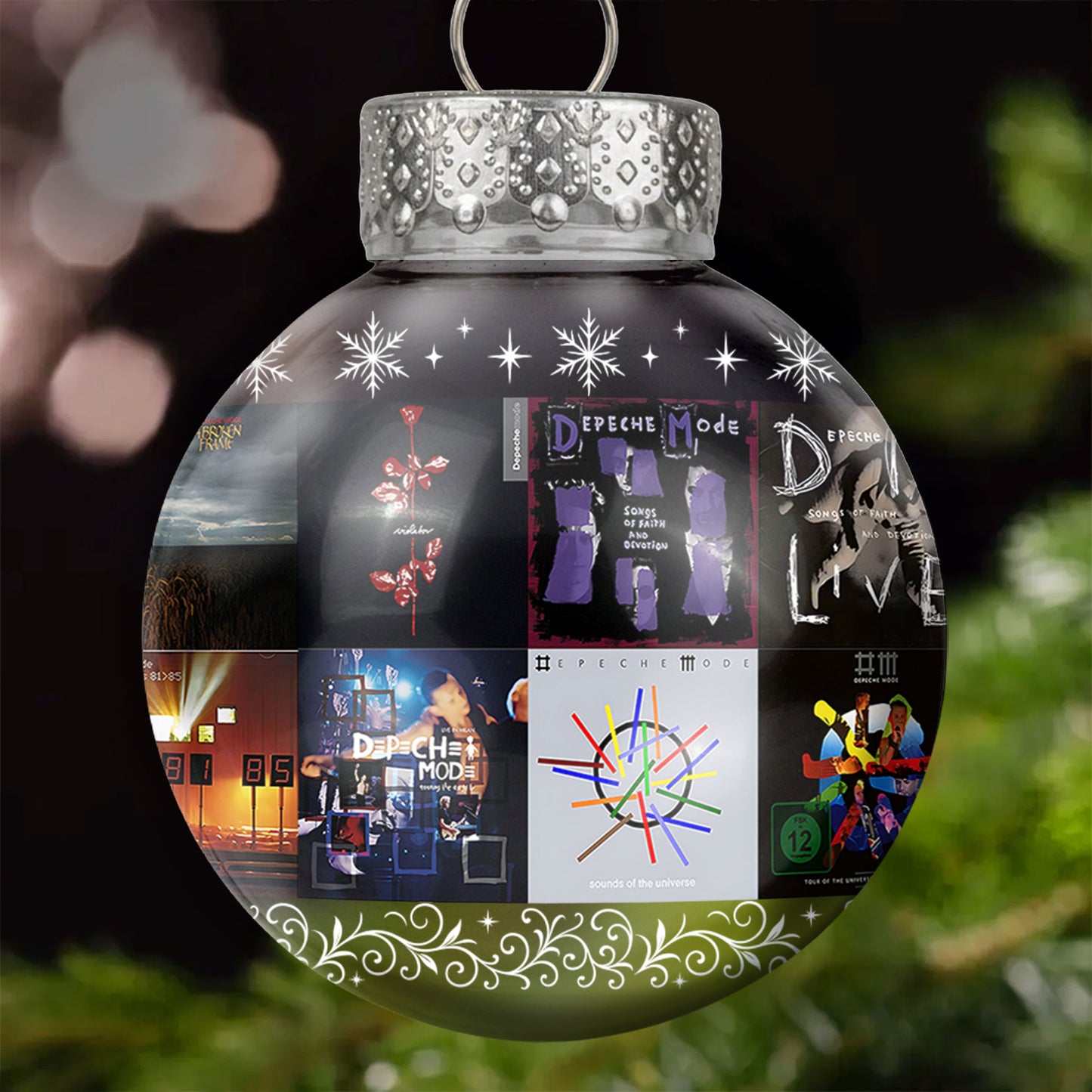 Depeche Mode Ball Ornament – A Synthwave Symphony for the Holiday Season