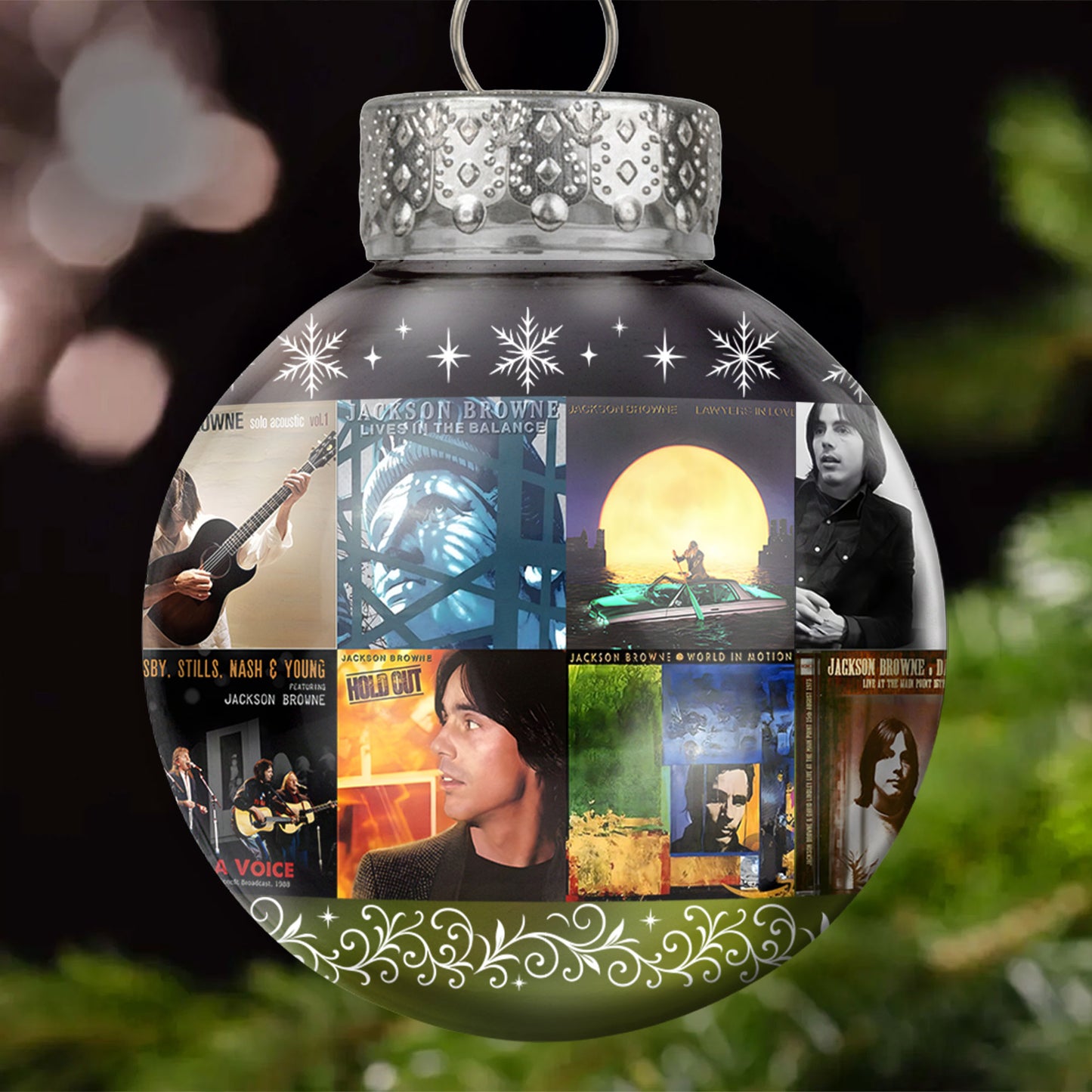 Bee Gees Ball Ornament – Glitter Blue Tribute to Disco Legends