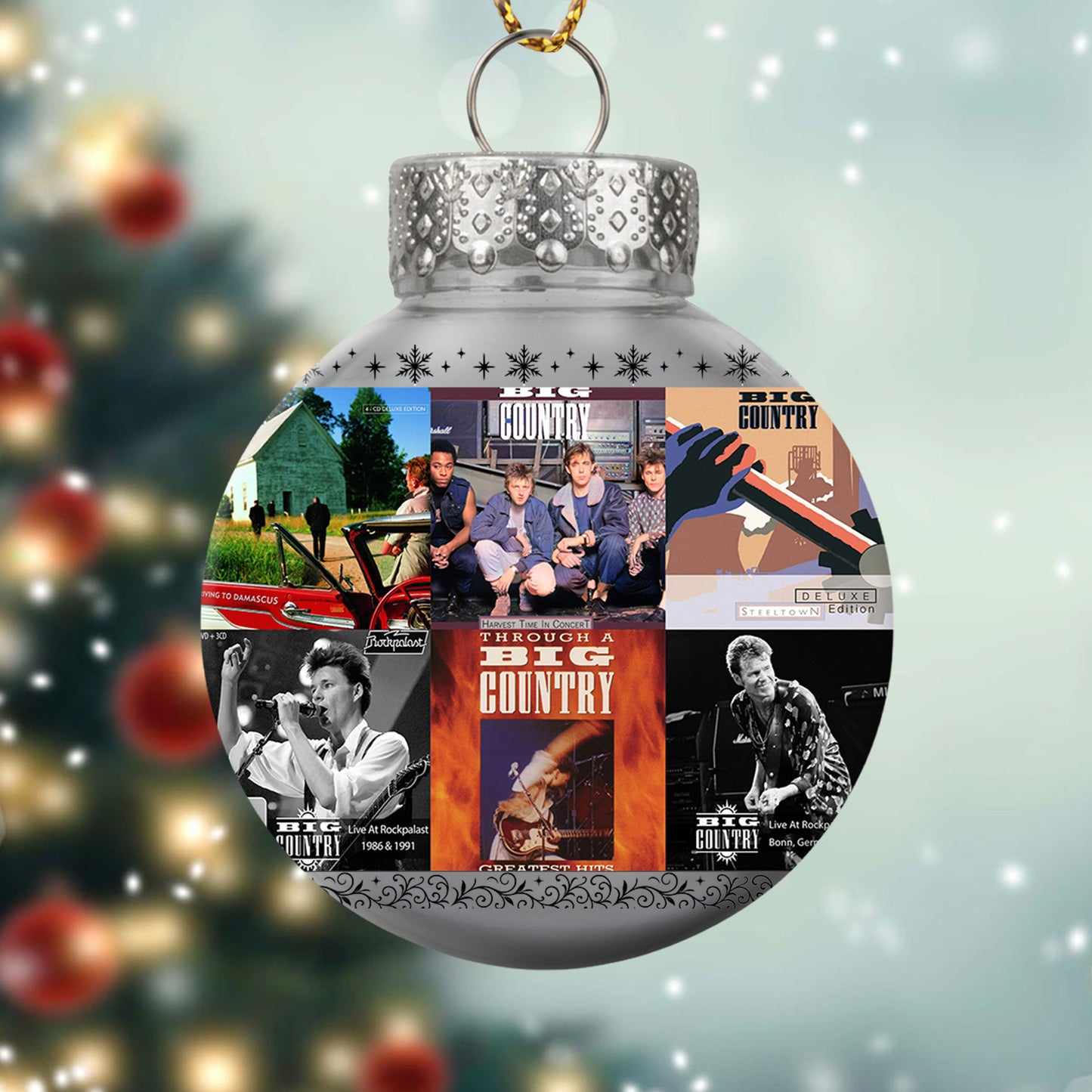 Big Country Album Collage Ornament – Classic Rock Christmas Decoration