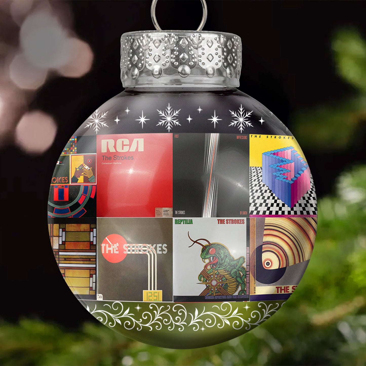 The Strokes Ball Ornament – Indie Rock Energy for the Holidays