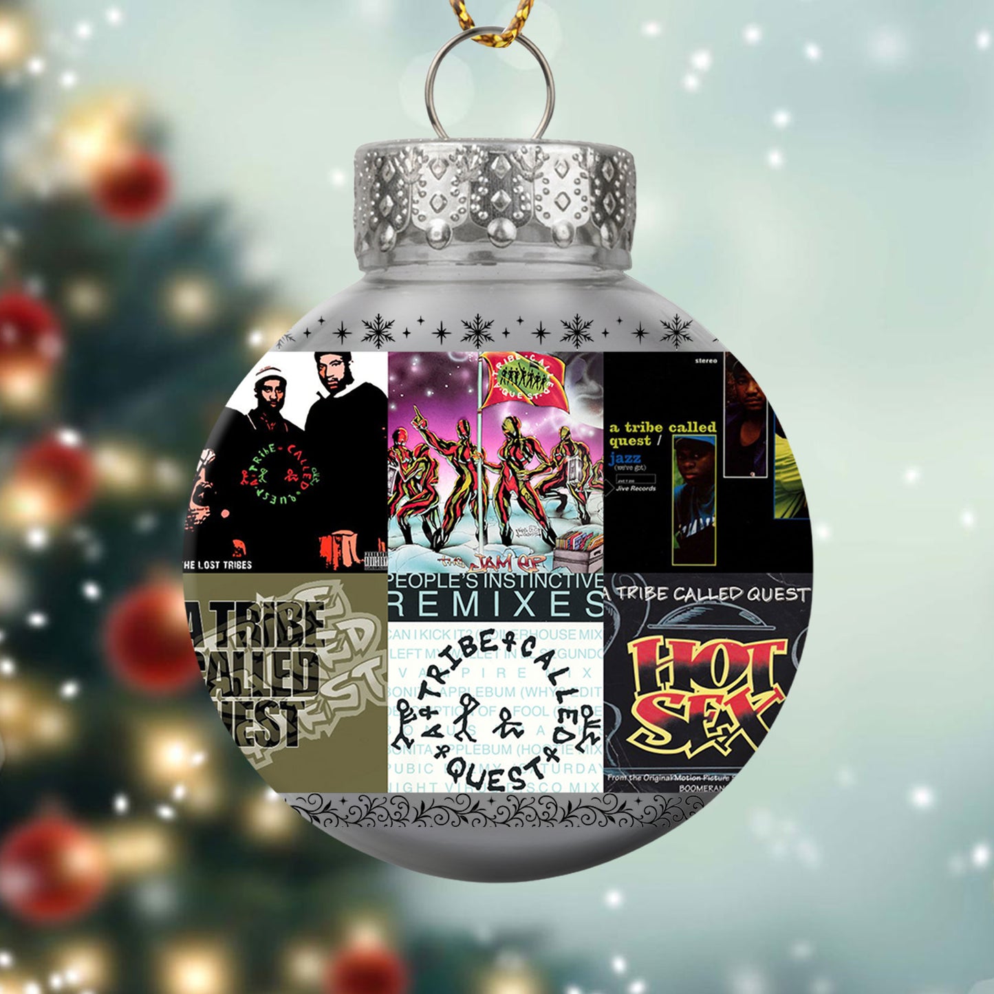 A Tribe Called Quest Ball Ornament – Hip-Hop Legends in Holiday Style