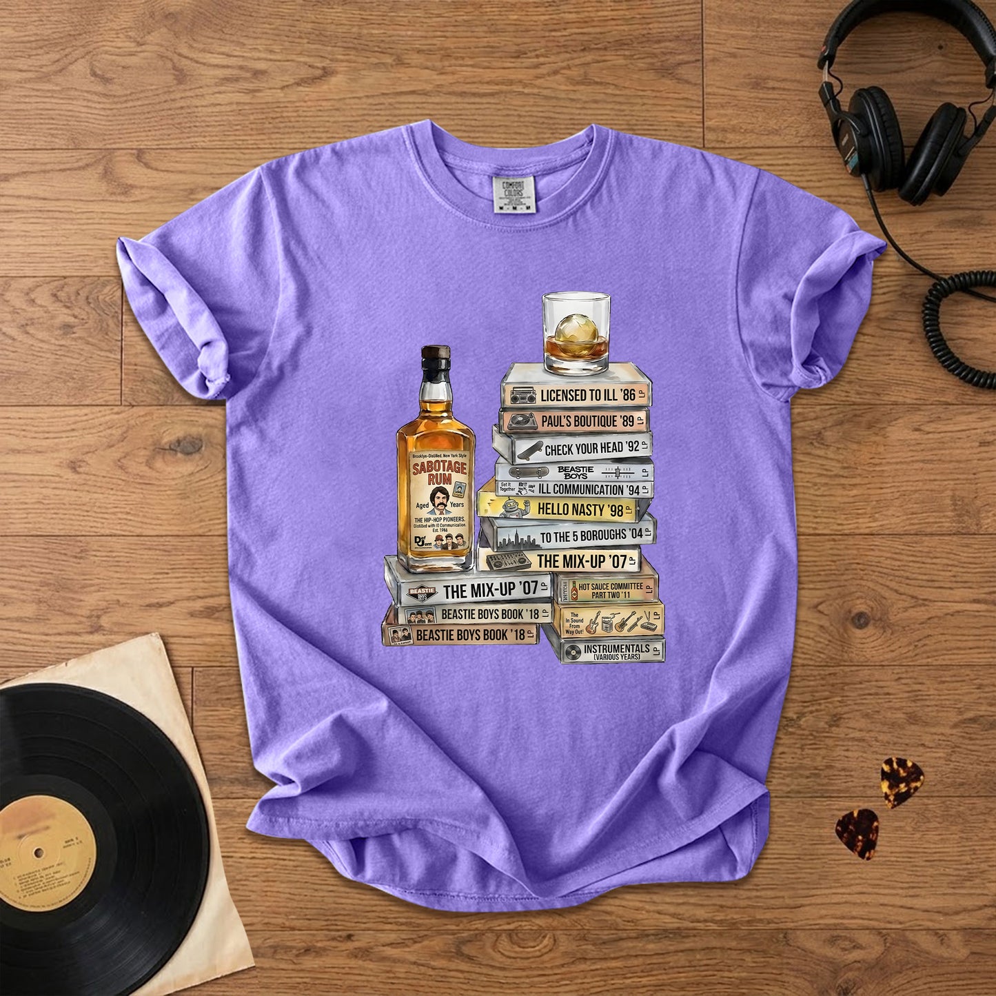 Beastie Boys Cassette Album Collection T-Shirt – Retro Rock Music Beastie Boys Merch Tee