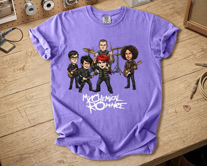 My Chemical Romance Comfort Colors Tee – Band Members Tribute Classic Emo Rock Shirt