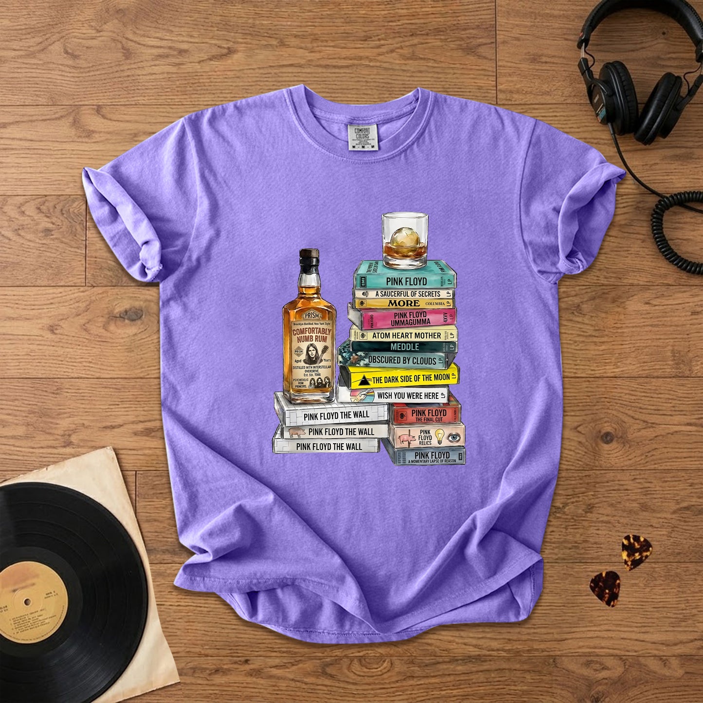 Pink Floyd Cassette Collection T-Shirt – Retro Music Pink Floyd Band Merch Tee