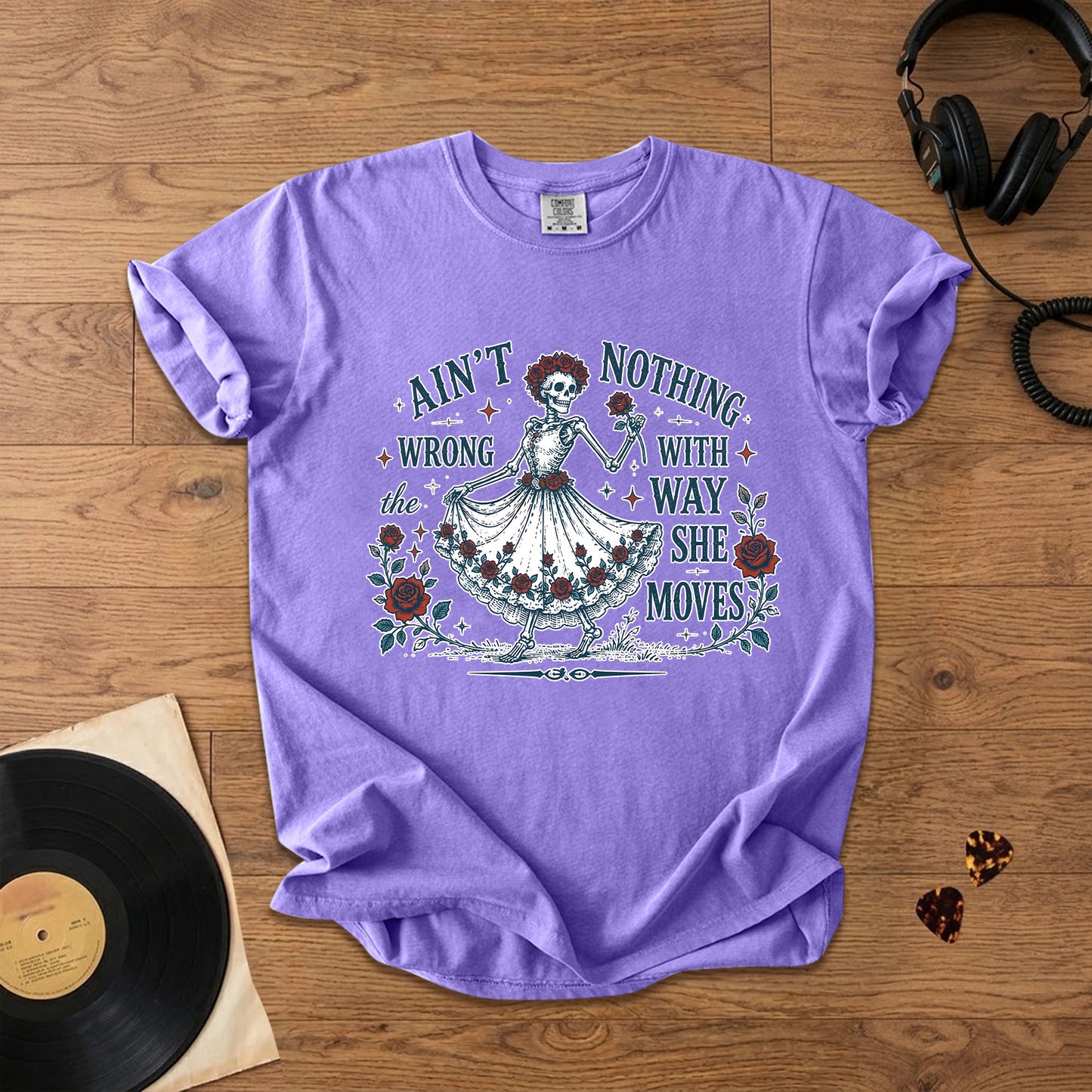 Grateful Dead Sugar Magnolia Ain't Nothing Wrong Skeleton T-Shirt – Retro Rock Metal Music Fan Merch Tee