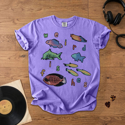 Weird Fishes Radiohead Comfort Tee – Space & Retro Rock Inspired Graphic Shirt