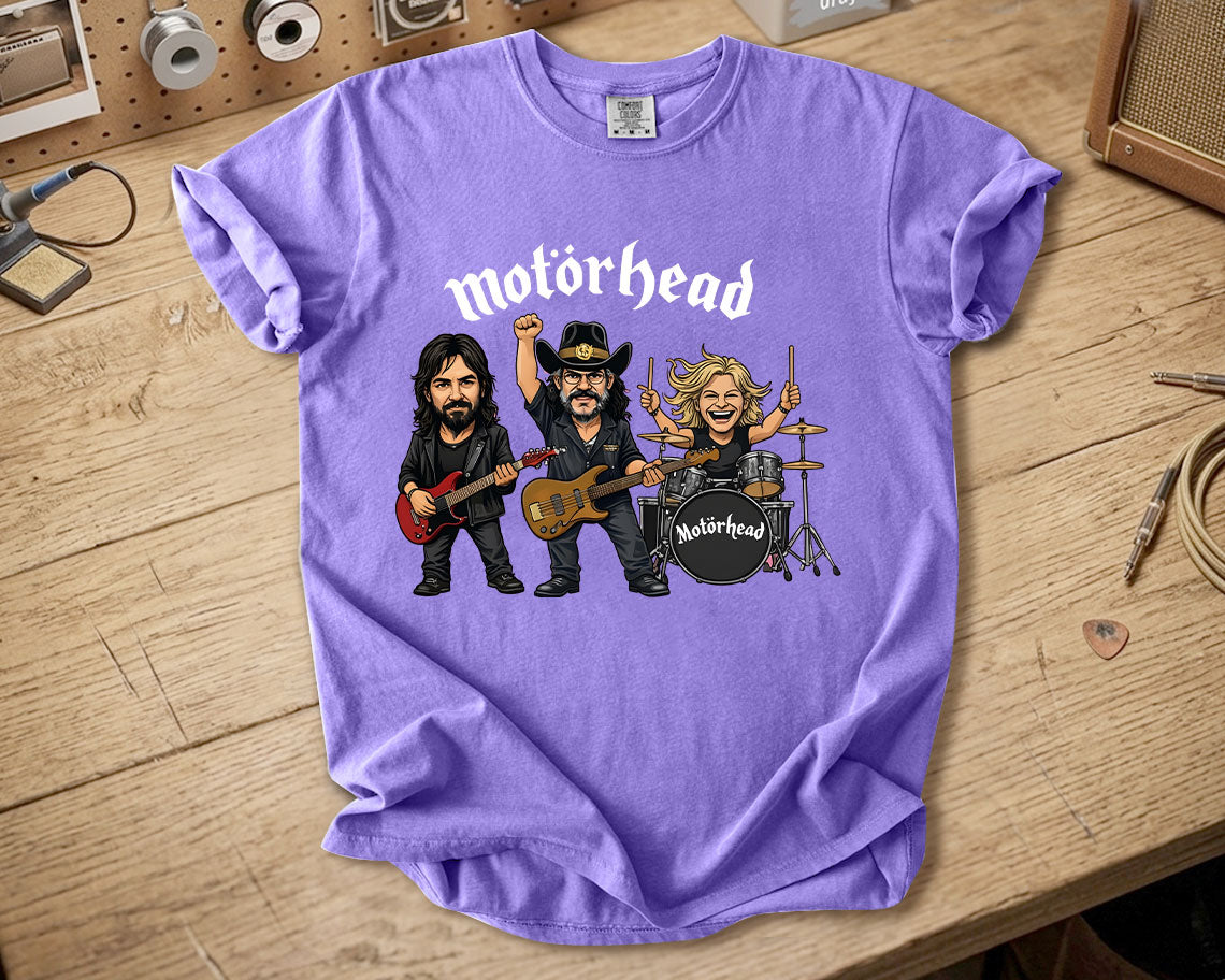 Motörhead Comfort Colors Tee – Lemmy Kilmister Band Members Tribute Classic Rock Shirt