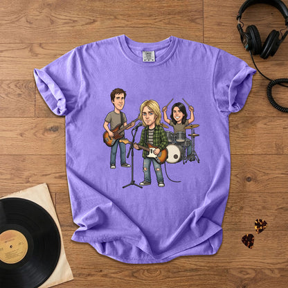 Nirvana Vintage Grunge Band Graphic T-Shirt – Retro Music Fan Comfort Tee