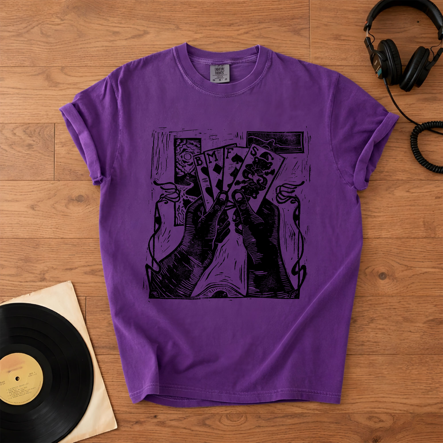 Billy Strings BMFS Playing Cards Graphic T-Shirt – Retro Rock Metal Music Fan Merch Tee