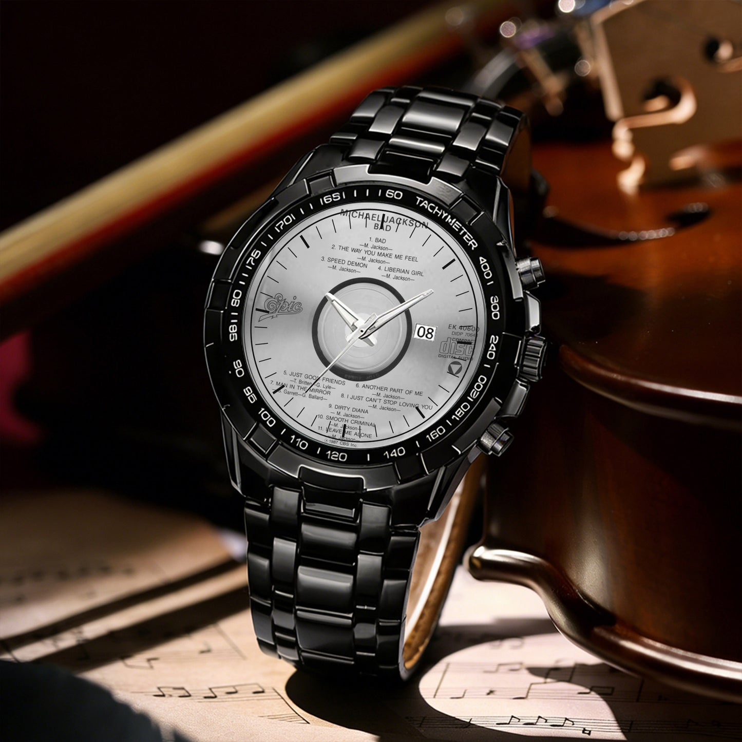 Michael Jackson Albums Collection Watch - Multiple Classic Album Designs Available